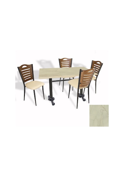 Çipa Döküm Ayak - Papelli Sandalye Mutfak Masa Takımı Werzalit, Wermodin Ve Allzalit Tabla - Golden Marble- Krem - 80x140 Çok Renkli Çipa Döküm Ayak - Papelli Sandalye Mutfak Masa Takımı Werzalit, Wermodin Ve Allzalit Tabla - Golden Marble- Krem - 80x140 Çok Renkli
