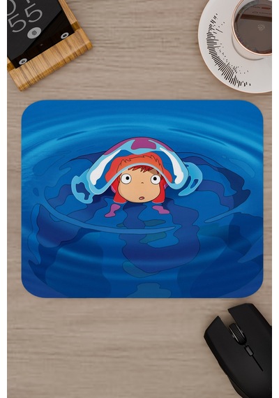 Ponyo Anime V1 - 22x18 Gaming Kauçuk Kaymaz Taban Mouse Pad Fare Altlığı