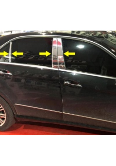 Mercedes W213 Orta Direk Krom Paslanmaz Çelik 6 Parça