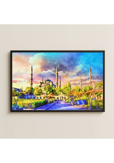 Sultanahmet Camii Uv Baskılı İstanbul Manzara Pvc Tablo