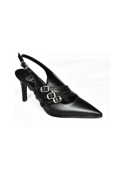 Fox Shoes R654218309 Siyah İnce Topuklu Kadın Ayakkabı Siyah