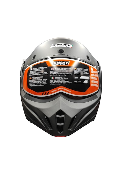 Sway Sw 907 Stratos 180 Çene Açılır Motosiklet Kaskı Gri