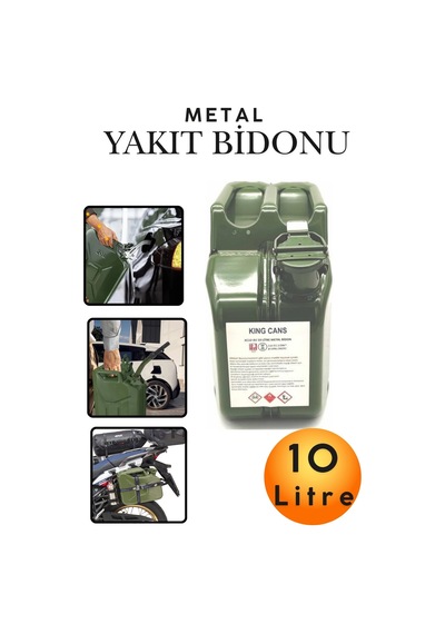 10 Litre Metal Yakıt Bidonu - Araç Bagaj Tipi Kalın Antisilikon Kompakt Benzin Mazot Deposu Tekne Motoru, Jeneratör Ve Çim Biçme İçin Sızdırmaz Yedek Yakıt Deposu Araç Motorsiklet Yakıt Taşıma Bidonu 10 Litre Metal Yakıt Bidonu - Araç Bagaj Tipi Kalın Antisilikon Kompakt Benzin Mazot Deposu Tekne Motoru, Jeneratör Ve Çim Biçme İçin Sızdırmaz Yedek Yakıt Deposu Araç Motorsiklet Yakıt Taşıma Bidonu