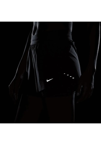 Nike Swift Dri-fit Mid-rise 2in1 Taytlı Kadın Mavi Koşu Şortu-sportxstore
