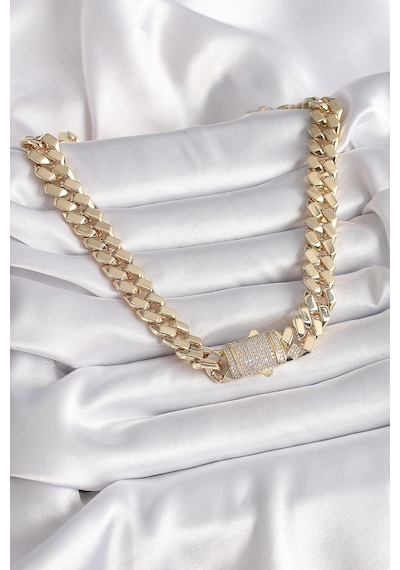Pirinç Gold Renk Vıp Exclusive Seri Gurmet Model Kadın Kolye - Tj-bko9430 Çok renkli