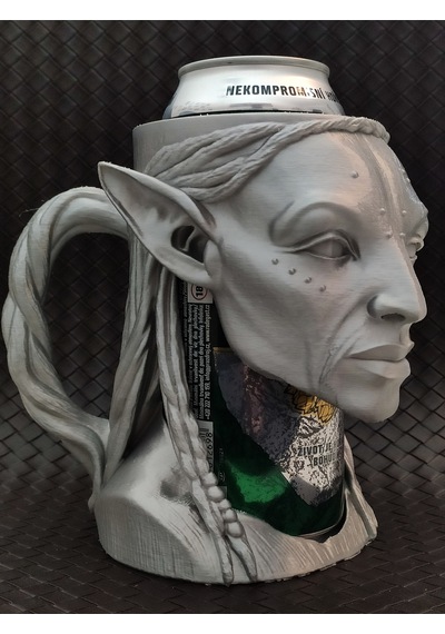 Dark Elf Elder Temalı İçecek Kutusu Tutucu Ve Dekoratif Kupa - 500ml