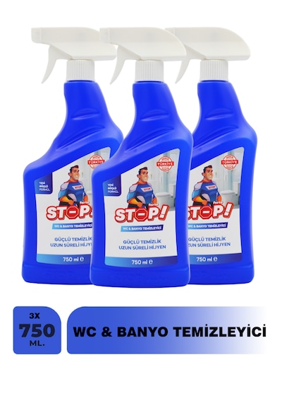 Stop Forte 3'lü Wc & Banyo Temizleyici