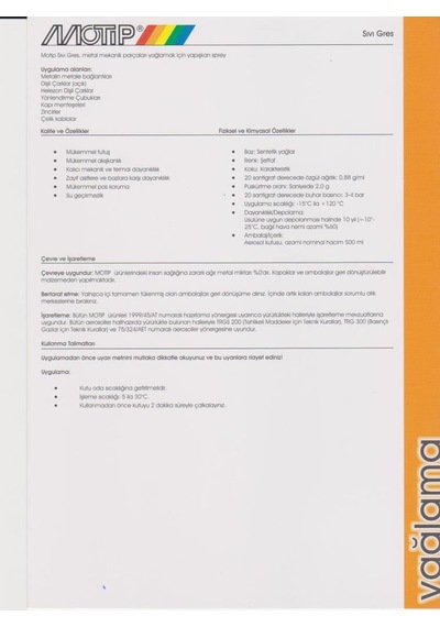Motip Sıvı Gres Sprey 500 Ml - Liquid Grease