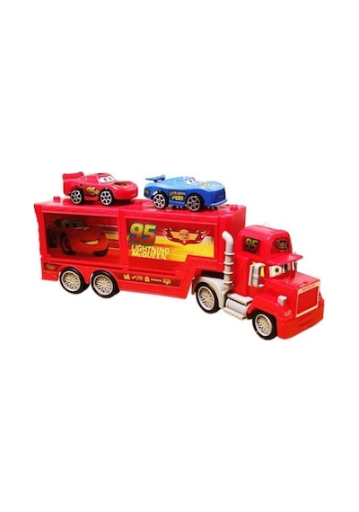 Şimşek Mcqueen Çek Bırak Oyuncak 2 Arabalı Taşıyıcı Tır 34 Cm