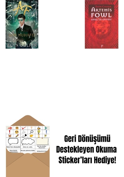 Artemis Fowl 8 - Son Muhafız + Artemis Fowl 4 - Opal İn Oyunu + Okuma Sticker'ları