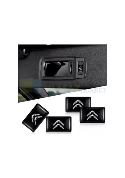 Citroen Logo Direksiyon Jant Vites Torpido Damla Oto Sticker 10 Adet