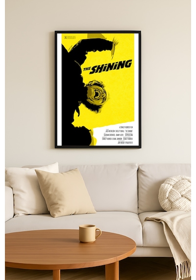 The Shining Siyah Ahşap Çerçeveli Poster, Film Duvar Tablosu
