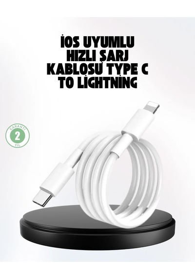 Dayanıklı Dış Kaplamalı 30w 5.0a Type-c Hızlı Şarj Ve Data Kablosu Beyaz