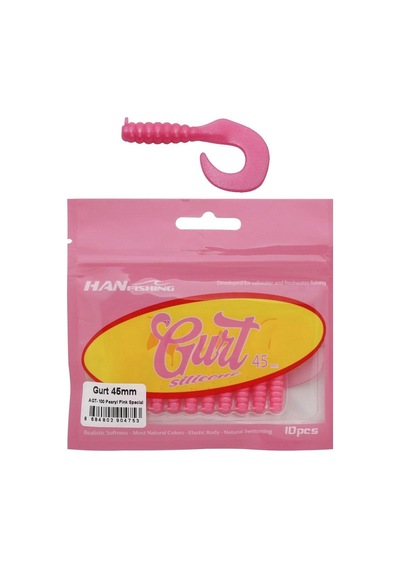 Hanfish Gurt 45 4.5cm Lrf Silikon Yem 10 Adet Agt100 Pearyl Pink Special