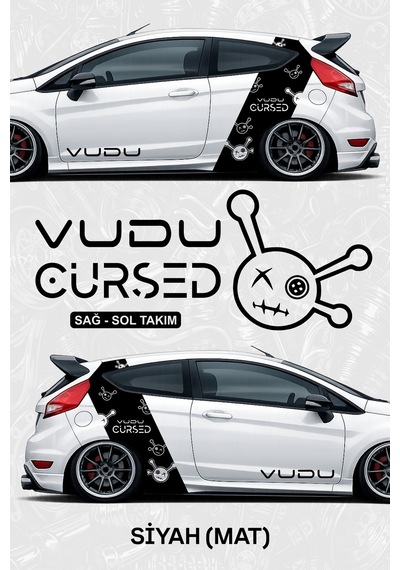 Vudu Cursed Yan Gövde Kaplama Sticker Siyahmat - 864812029