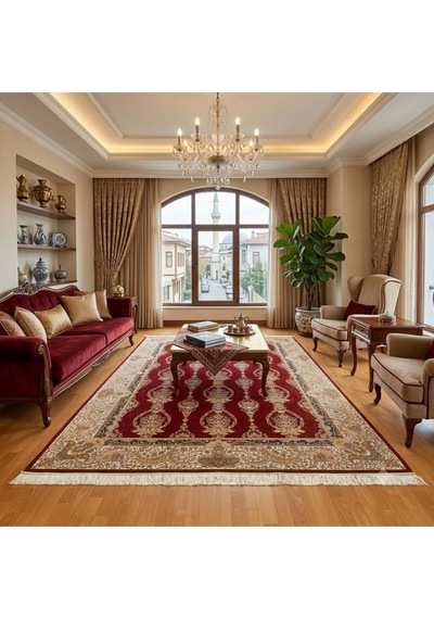 Majestic 200 X 300 İpek Halı Kırmızı