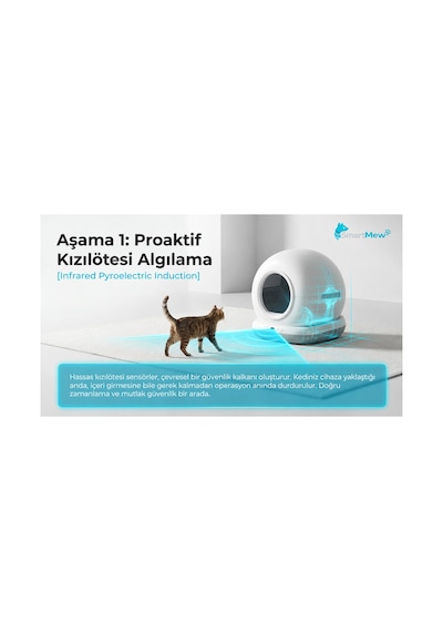 Smartmew Sce002 Akıllı Otomatik Kedi Tuvaleti Ve Kedi Su Sebili Seti - Wifi Kontrollü, Otomatik Temizleme, Sessiz Çalışma