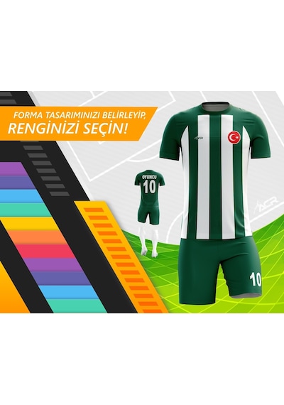 Acr Giyim Kişiye Özel Futbol Forması - Dizayn : Çizgili
