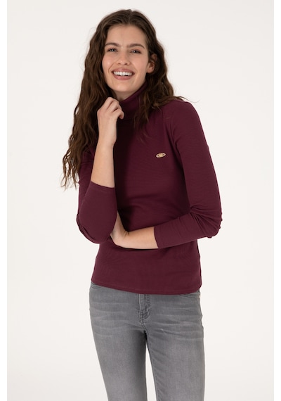 U.S. Polo Assn. Kadın Bordo Balıkçı Yaka Sweatshırt 50313430-VR177 U.S. Polo Assn. Kadın Bordo Balıkçı Yaka Sweatshırt 50313430-VR177