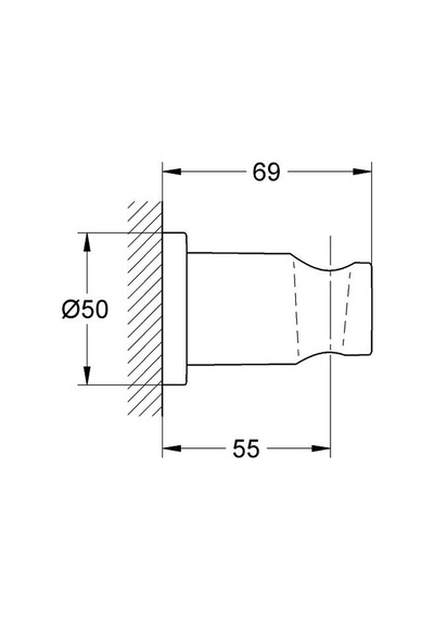 Grohe Rainshower Sabit Duş Askısı, Fırçalı Bakır, 27074dl0 Krom