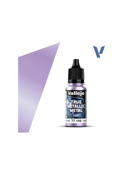 Vallejo 77109, 18 Ml. Celestial Violet Light True Metallic Metal Maket Boyası Standart