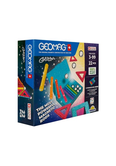 Geomag Glifters Işıltılar Seri Zeka Oyunu 22 Parça Manyetik Çubuklar Manyetik Çubuklar