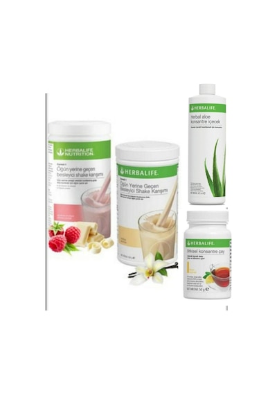 Herbalife Ahududu-beyaz Çikoltalı Ve Vanlyalı Shake,limonlu Bitkisel Çay50gr,aloe Vera Kons. Içecek