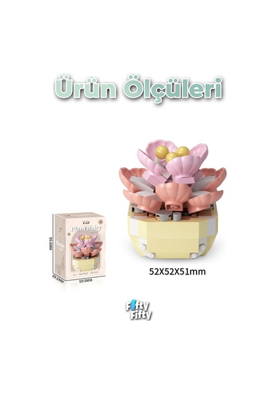 Panlos Micro Block Bitki Serisi 1249 Çiçek Buketi 253 Parça Oyuncak Yapım Seti Ffp-1249