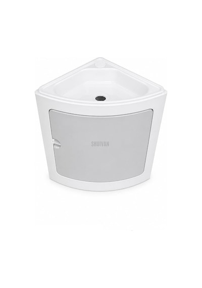 Shuıvan Karavan Banyo Lavabo Ve Dolap Seti 32x32x40cm-1952