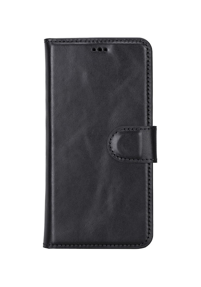Samsung Galaxy S22 Uyumlu Deri Cüzdanlı Kılıf MWWN RST1 Siyah