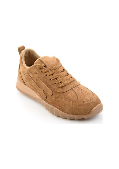 Bambi Camel Süet Kadın Sneaker K01234050472