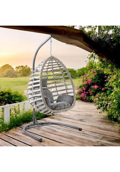Gümbet Tekli Rattan Bahçe Balkon Salıncağı Cappuccino Diğer