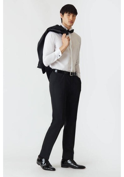 Bisse Erkek Slim Fit Ata Yaka Gömlek BEYAZ GM21K212060_K01 Beyaz