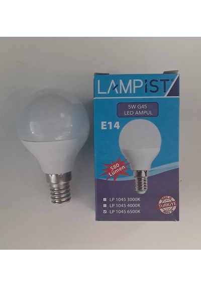 Lampist E14 Duy Top Led Ampul 5w 580 Lm Beyaz Işık 6500k G45