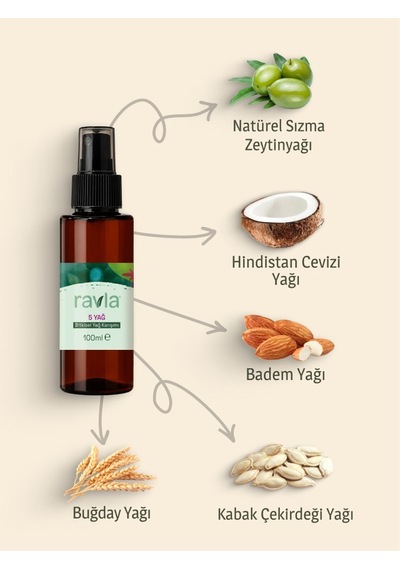 Ravla 5 Yağ Bitkisel Yağ Karışımı - 100ml 100 ML