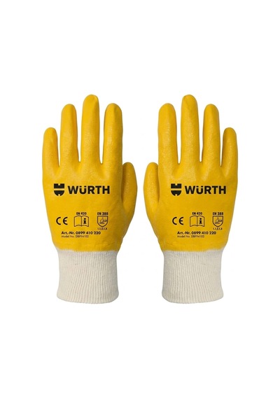 Würth Nitril İş Güvenliği Eldiven Çok Renkli