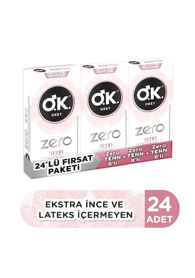 Okey Zero Tenn Prezervatif 3 x 8'li
