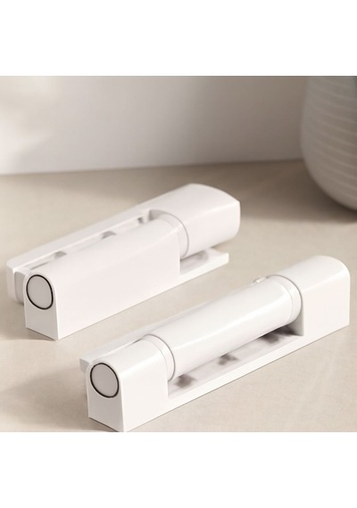 95 Mm Pvc Kapı Düz Menteşe Beyaz/metal
