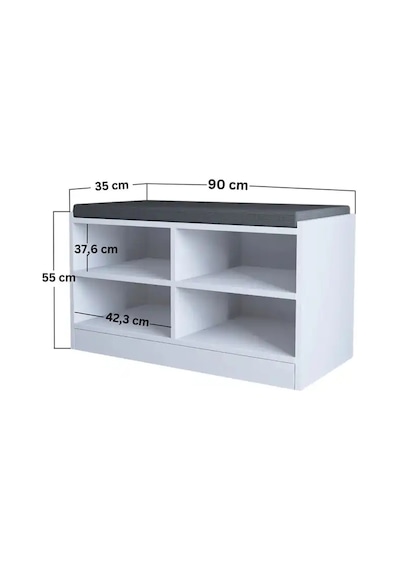 Lucas Ayakkabılık/bench Minder Dahil Beyaz Lucas Ayakkabılık/bench Minder Dahil Beyaz