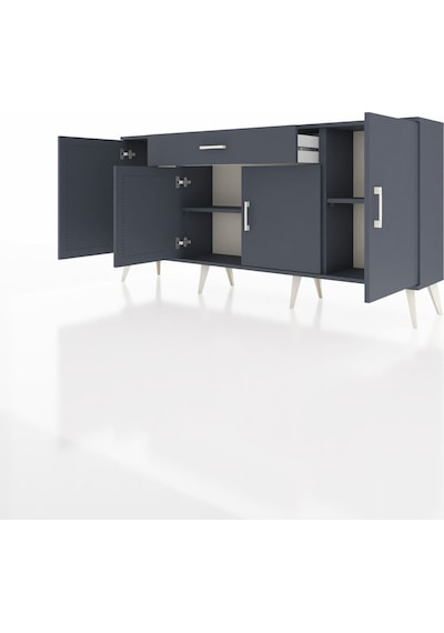 Arges Konsol 3 Raflı Tek Çekmeceli 4 Kapaklı 176x30x83 Antrasit-antrasit/antrasit Antrasit/antrasit Arges Konsol 3 Raflı Tek Çekmeceli 4 Kapaklı 176x30x83 Antrasit-antrasit/antrasit Antrasit/antrasit