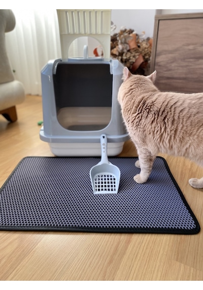 World Of Pets Flip Standart Kedi Tuvaleti Ve Elekli Kedi Tuvalet Önü Kum Paspası