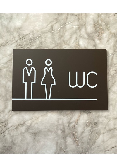 Bitter Serisi Lux Wc Yönlendirme Levhası