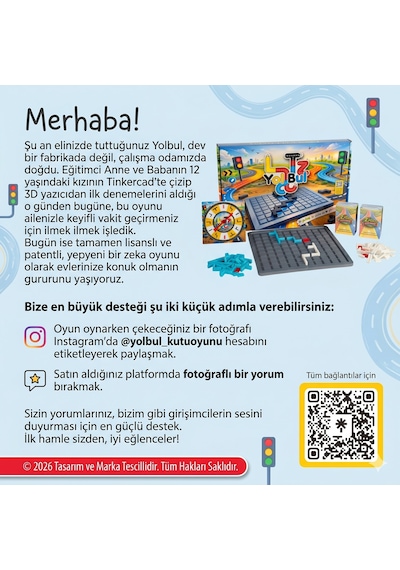 Yolbul Eğitici Zeka Ve Strateji Kutu Oyunu 2 Kişilik Aile Oyunu Zihinsel Gelişim Mantık Oyunu