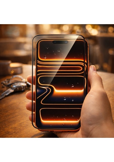 Pp Apple iPhone 17 Pro Max Uyumlu Anti Statik Ekran Koruyucu Toz Tutmayan Kırılmaz Cam