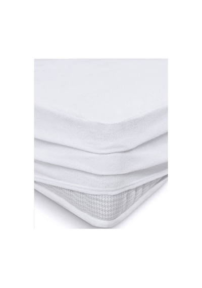 Bebesi Fitted Tek Kişilik Alez Pamuk 100x200+30 Cm Sıvı Geçirmez Beyaz