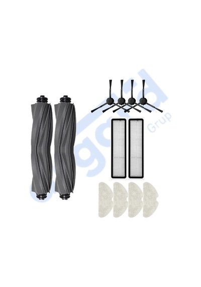 Dreame D10s, D10s Pro, D9 Max Gen 2 Uyumlu 2 Ana Fırça 4 Yan Fırça 2 Filtre 4 Mop Pkt-iasgf0000937