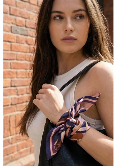 Renk Ritmi Desen Bandana/fular Çok Renkli