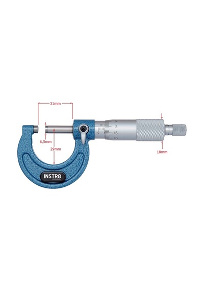 Instro Mc105-25 Hassas  Mekanik 25Mm Dış Çap Mikrometresi