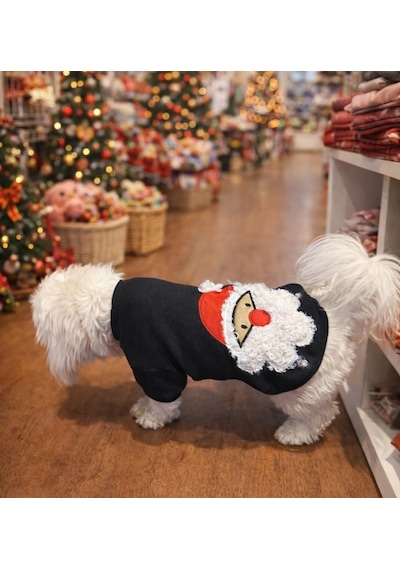 Gedyco Antrasit Xmas Küçük Irk Köpek Likralı Sweatshirt-17052