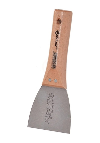 Duyar Macun Spatulası Ahşap Sap 10 Cm